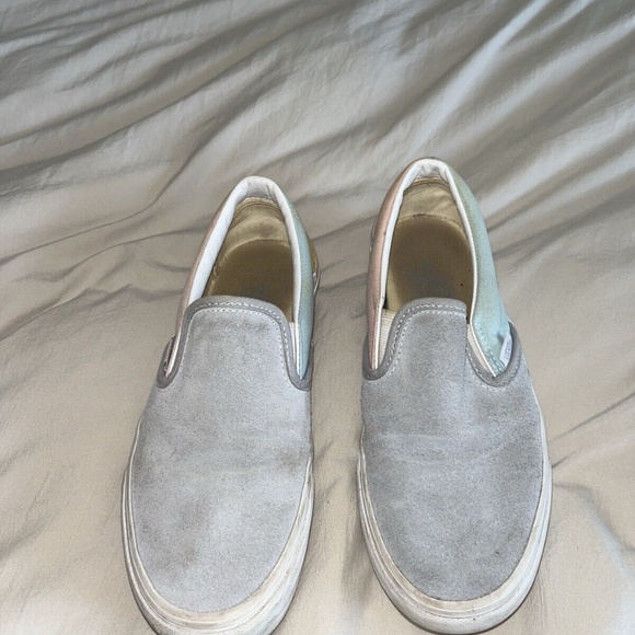 Platform Slip-On VANS Color block. Women's size: 7! In USED condition! Pastels! - Picture 3 of 11